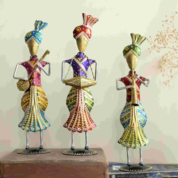 Standing man musician