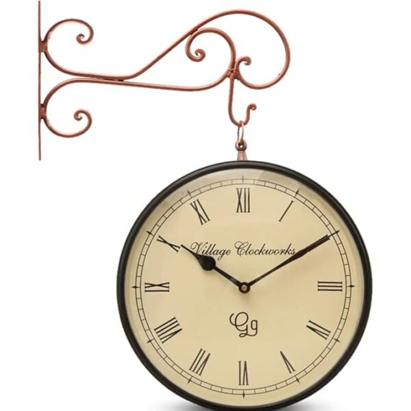 Railway Clock Copper 10 Inch